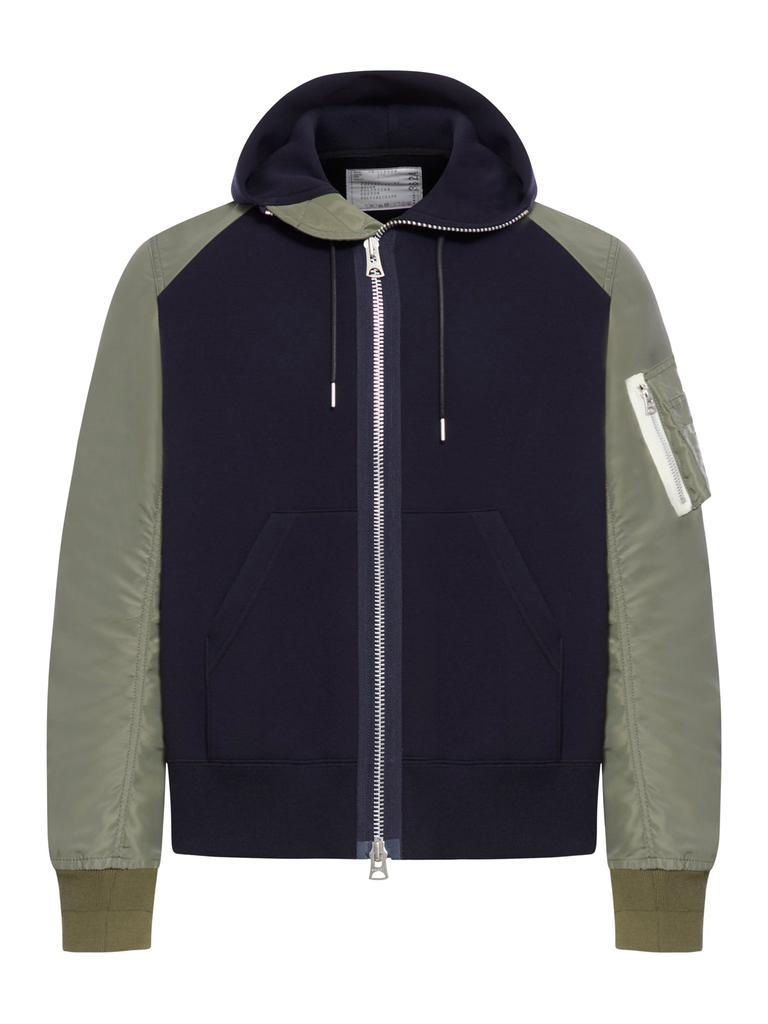 【送料&関税込】Sacai Bomber Fleece Hoodie Zip - Unisex Sacai Bomber Fleece Hoodie Zip | italist