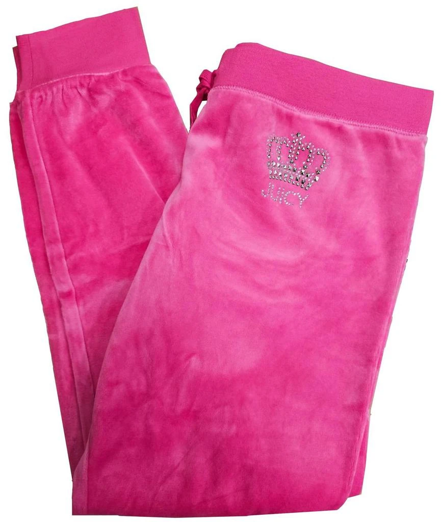 Juicy Couture Women's Studded Crown Logo Track Velour Zuma Pant