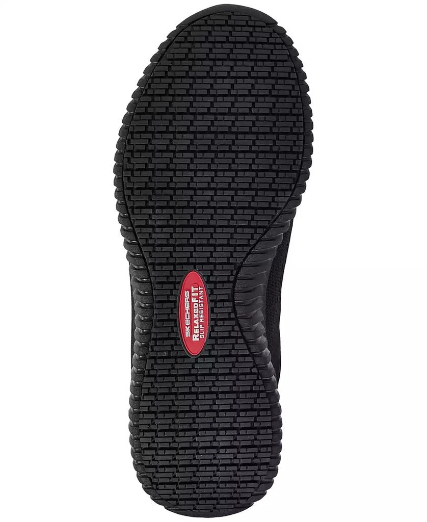 SKECHERS Men's Work Relaxed Fit Cessnock Slip-Resistant Work Athletic Sneakers from Finish Line 5