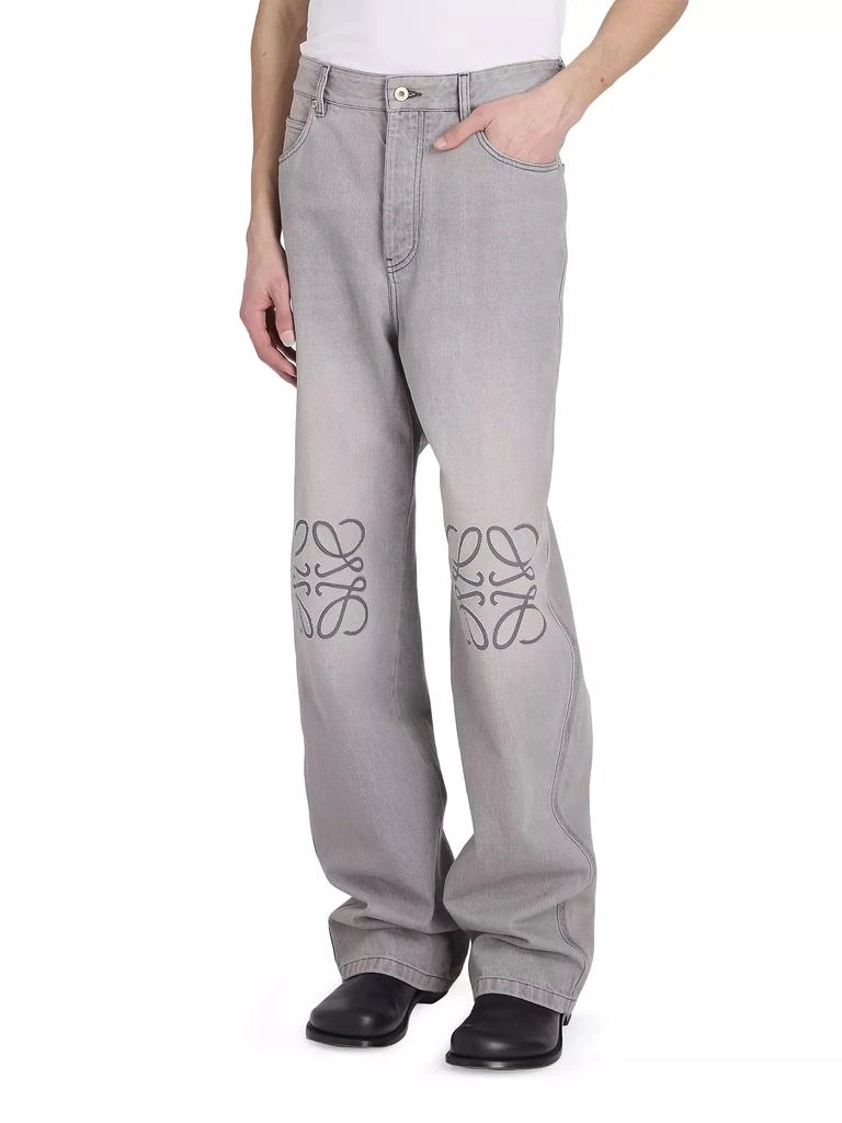 Loewe Anagram Logo Baggy Jeans 3