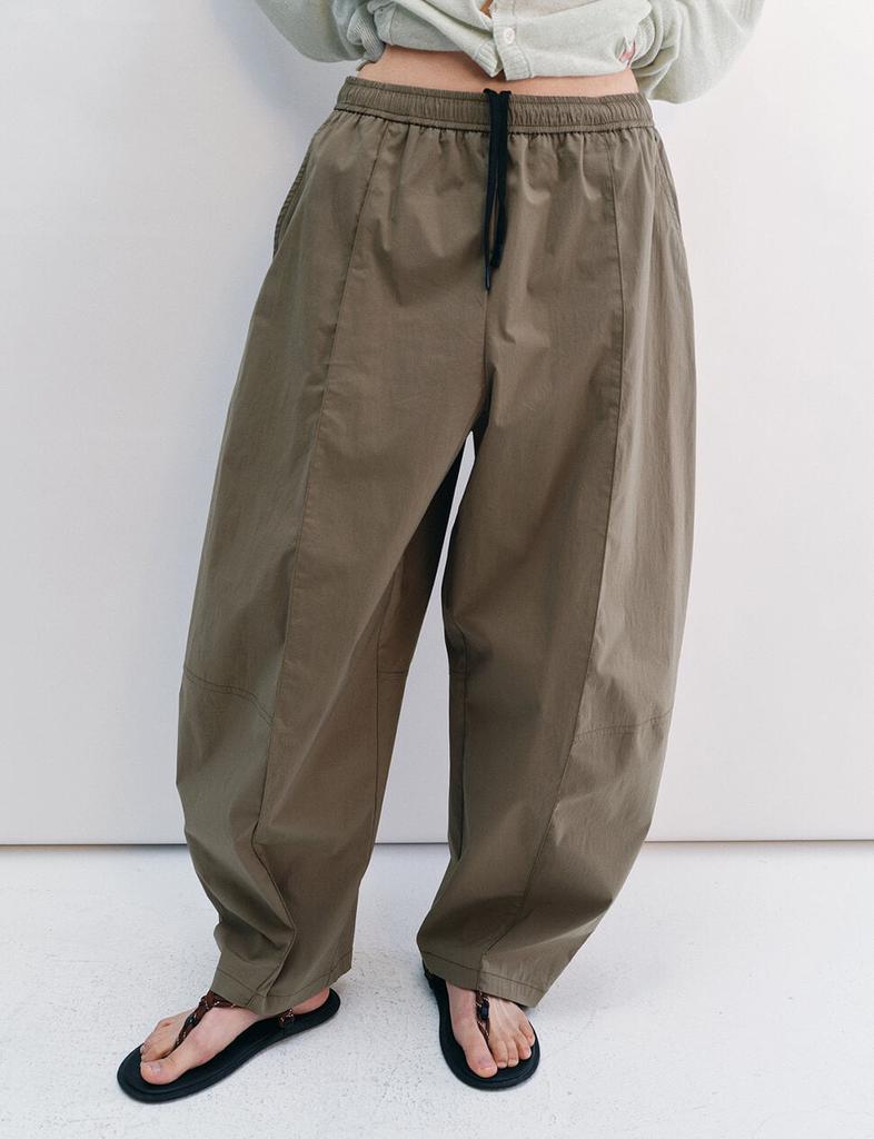 Pixie Market Olive Barrel Parachute Pants -PREORDER