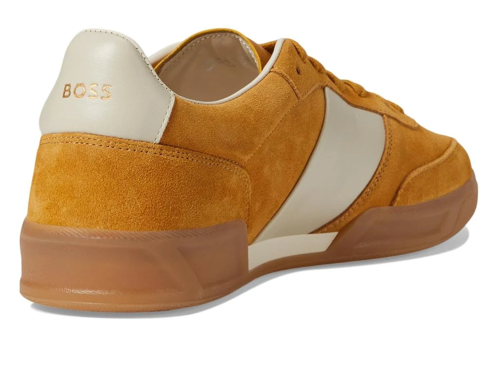 Hugo Boss Suede Leather Block Low Profile Sneakers 5