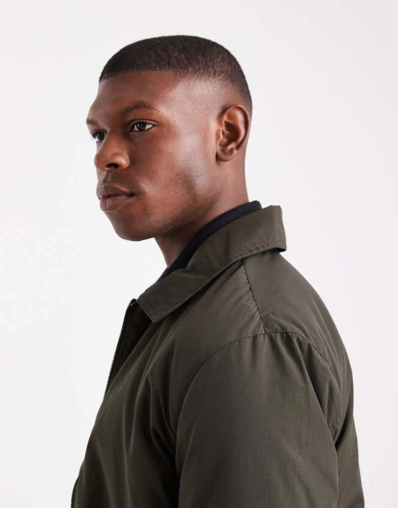 Brave Soul Brave Soul padded collared short jacket in khaki 4