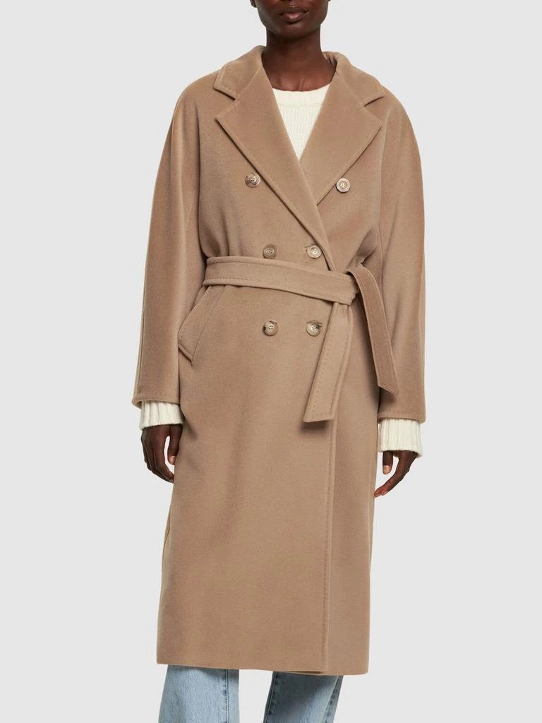 MAX MARA Madame Double Breasted Wool Long Coat 2