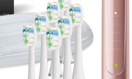 AquaSonic Elite Ultra-Whitening Power Toothbrush 9