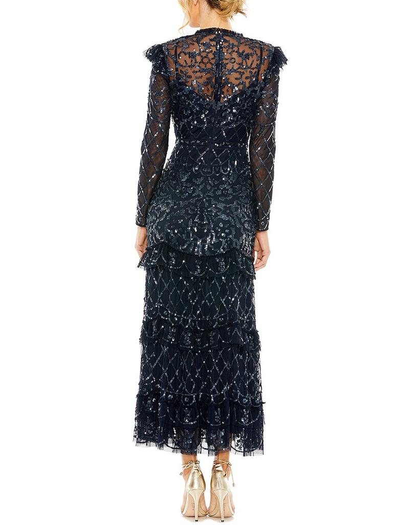 Mac Duggal Flutter Tiered A-Line Dress