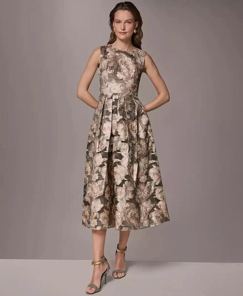 Donna Karan Women
s Crewneck Midi Dress