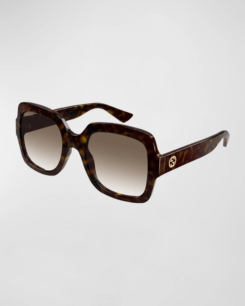 Gucci Gradient GG Square Injection Plastic Sunglasses 1