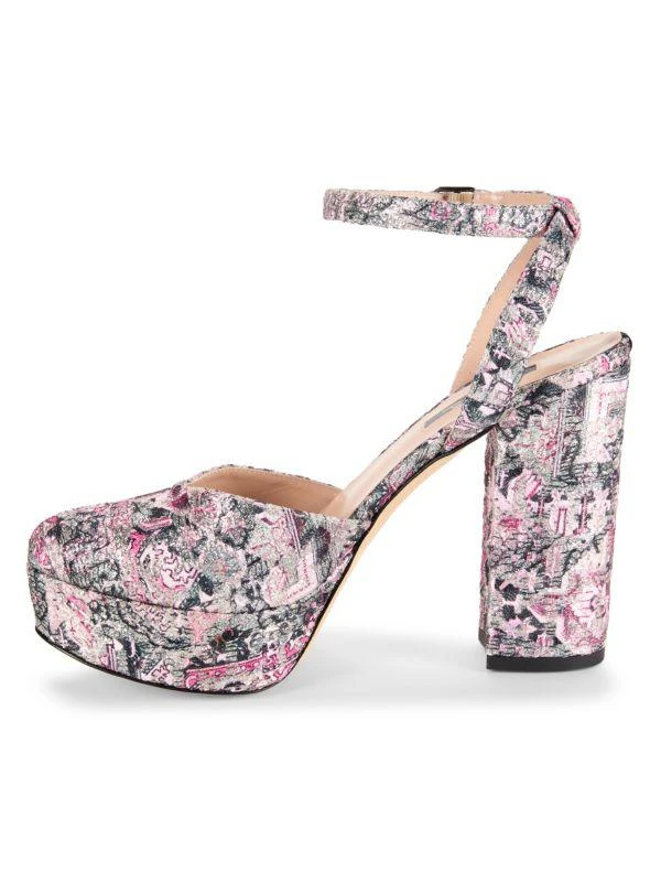 SJP by Sarah Jessica Parker Defy Jacquard Block Heel Platform Heels 4