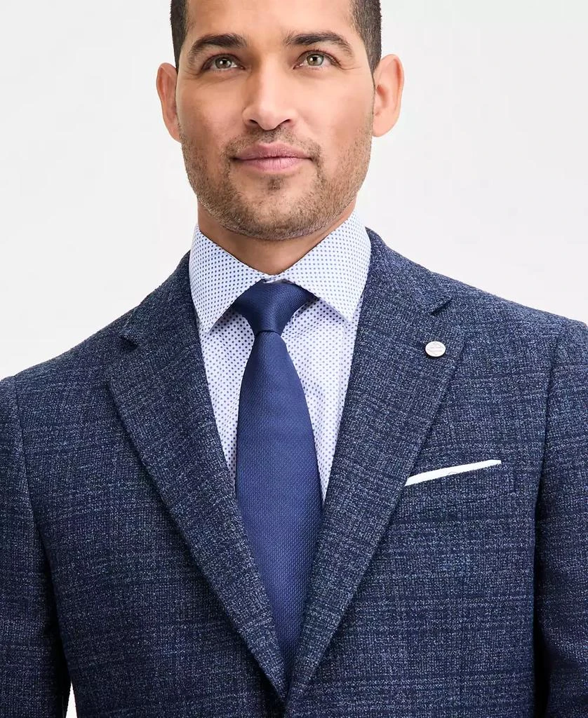 Ted Baker London Men's Modern-Fit Navy Boucle Plaid Sport Coat 3
