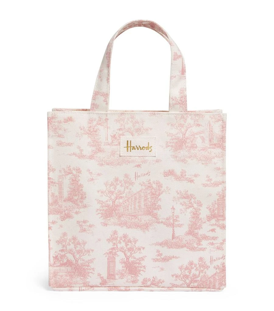 Harrods Small Toile Shopper Bag 1