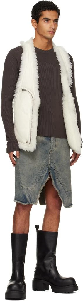 Rick Owens Off-White Concordians Bauhaus Shearling Vest 4