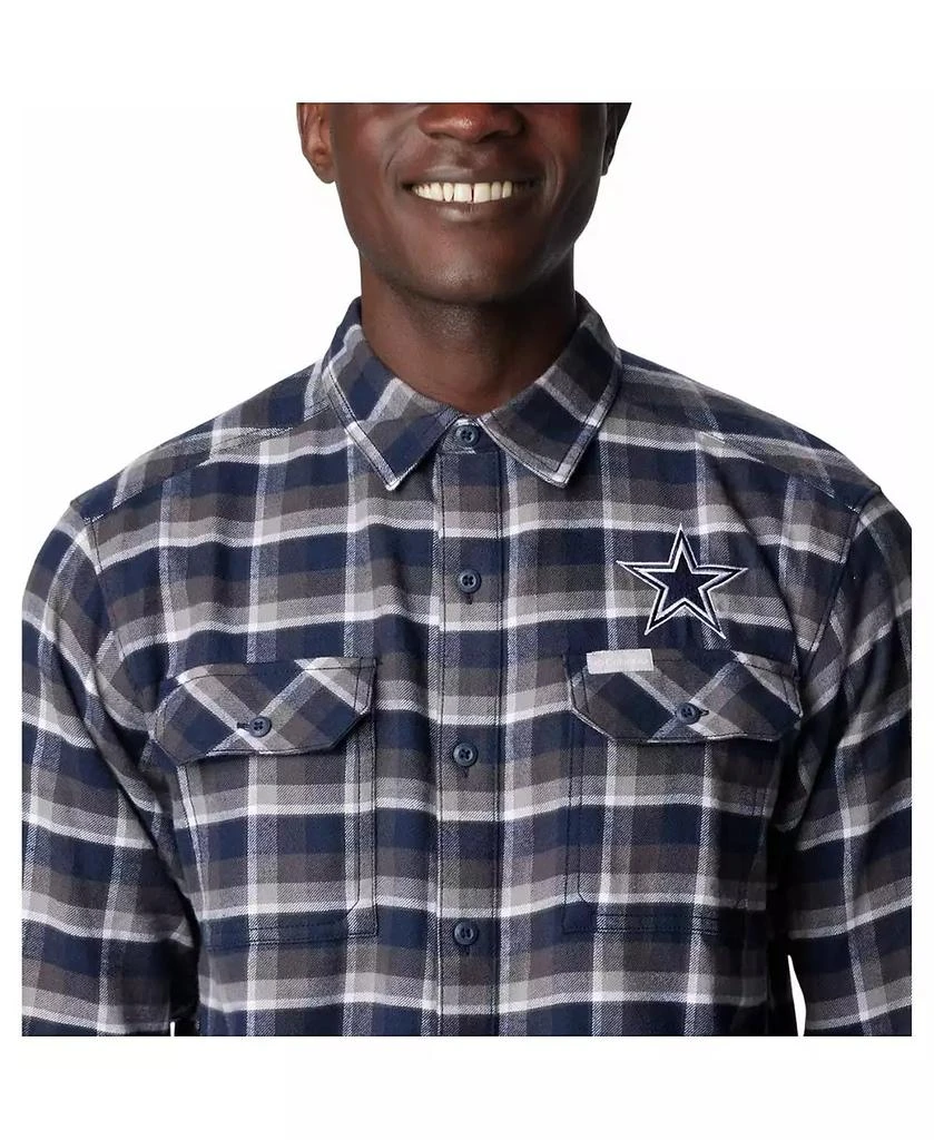 Columbia Men's Navy Dallas Cowboys Flare Gun Flannel Button-Up Shirt 4