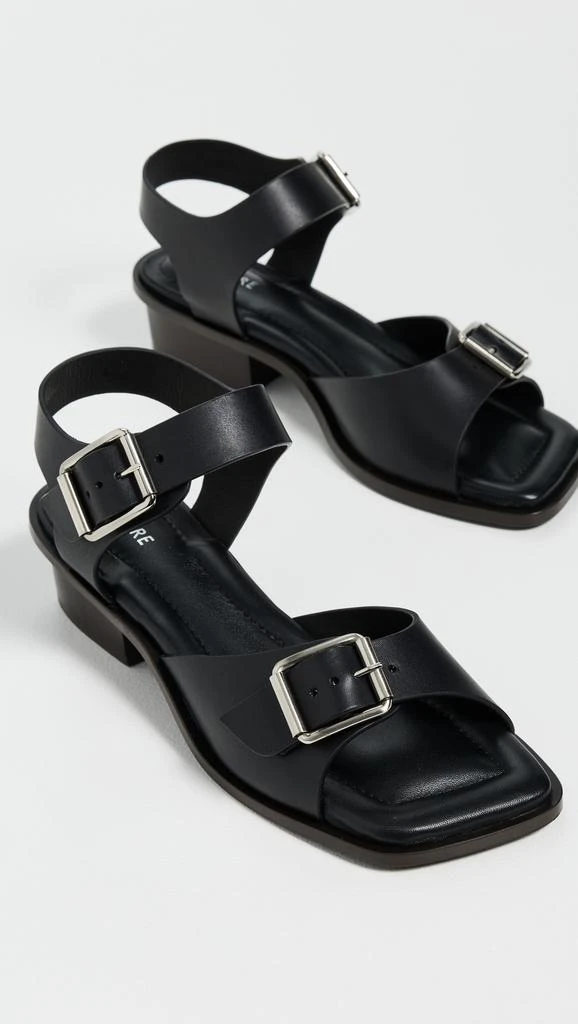 Lemaire Square Heeled Sandals With Straps 4