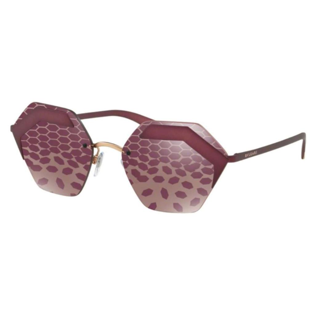 BVLGARI Bulgari Women's Purple Geometric Sunglasses