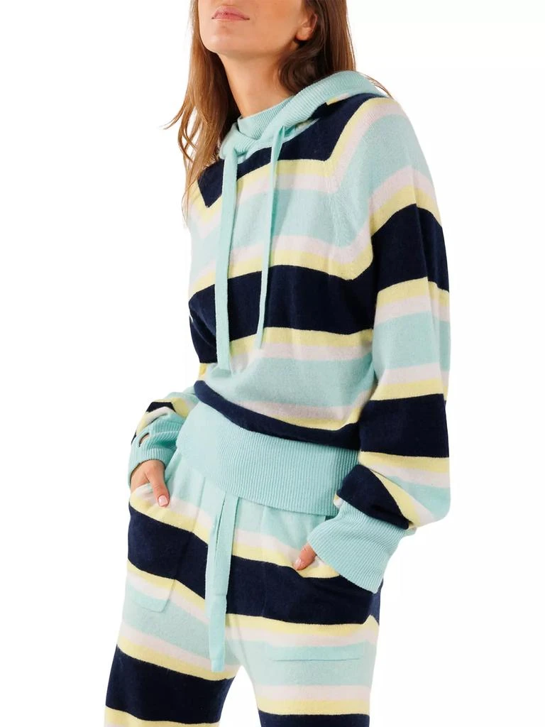 CRUSH CASHMERE Vic Cashmere Striped Hoodie 5