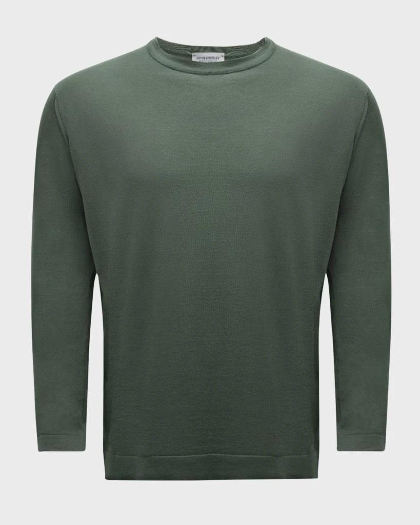John Smedley Men's Weatherby Sea Island Cotton Crewneck Sweater 1