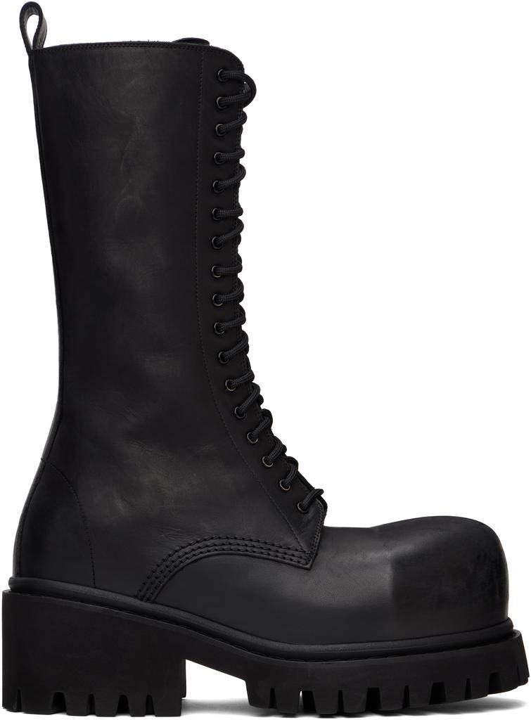 Balenciaga Black Stomper Boots - Free Shipping - BeyondStyle