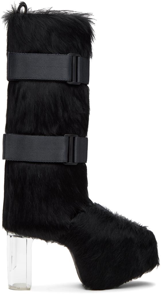 Rick Owens Black Splint Platforms 45 Boots