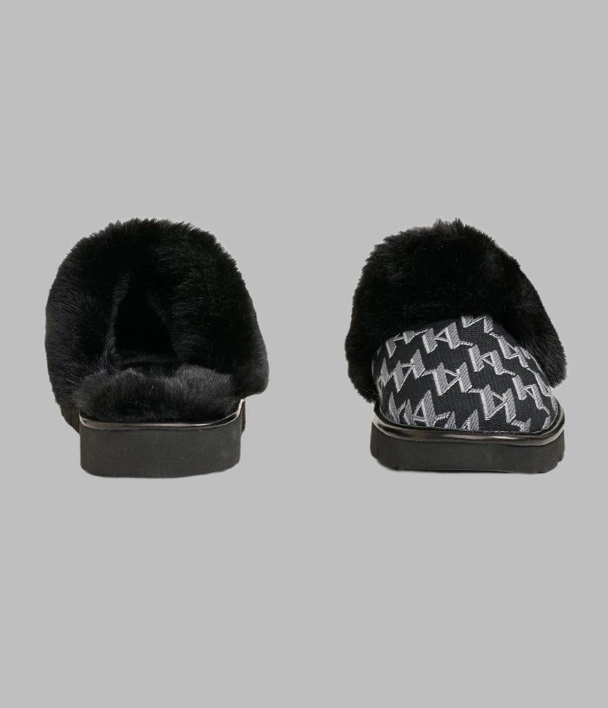 Karl Lagerfeld Paris NATASHA MONOGRAM FAUX FUR SLIPPER 5