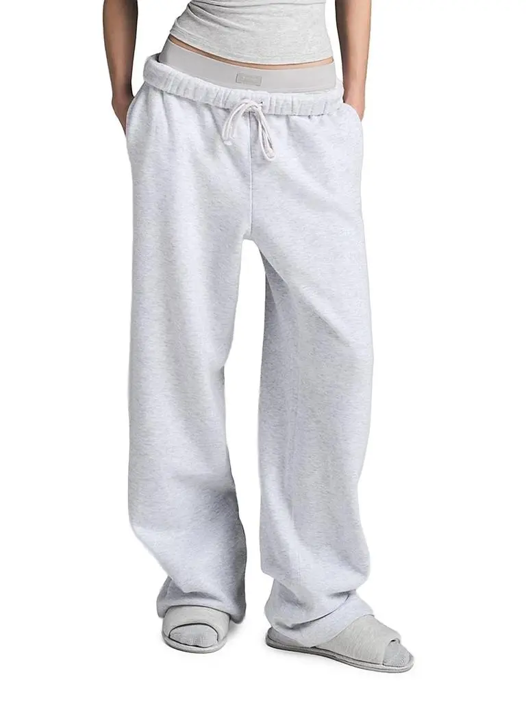 SKIMS Cotton Fleece Straight-Leg Pants 3