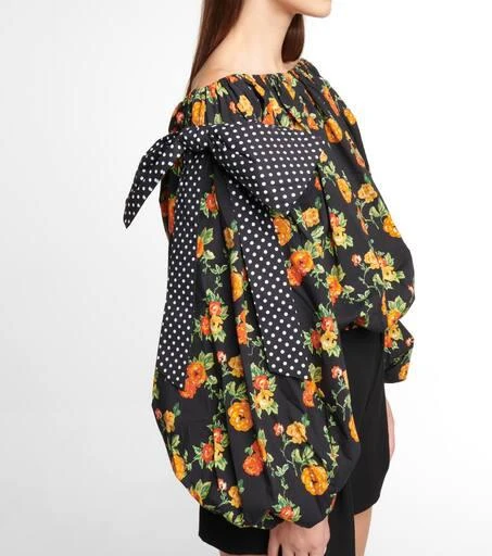 CAROLINE CONSTAS Mason floral off-shoulder top 5