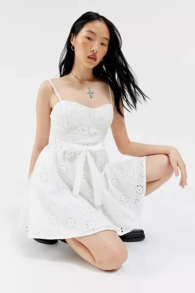 Kiss The Sky Kiss The Sky Pearl Eyelet Mini Dress 4