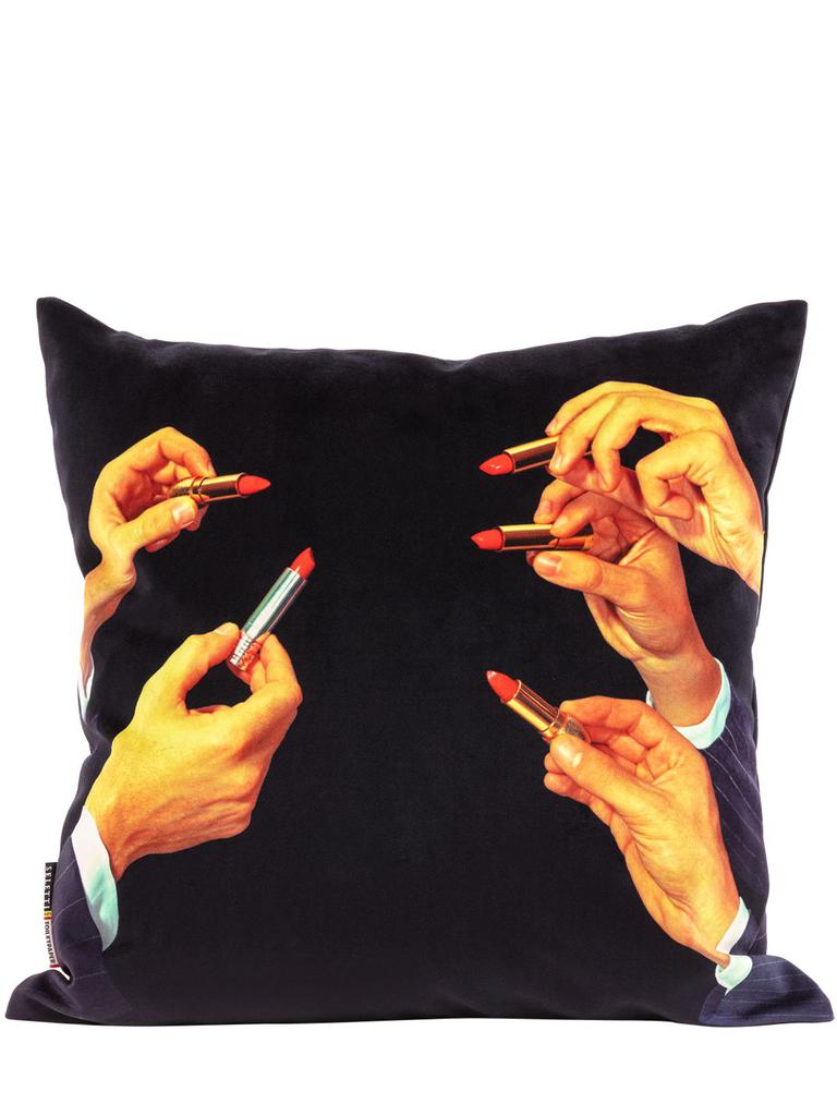 SELETTI Lipstick Black Cushion