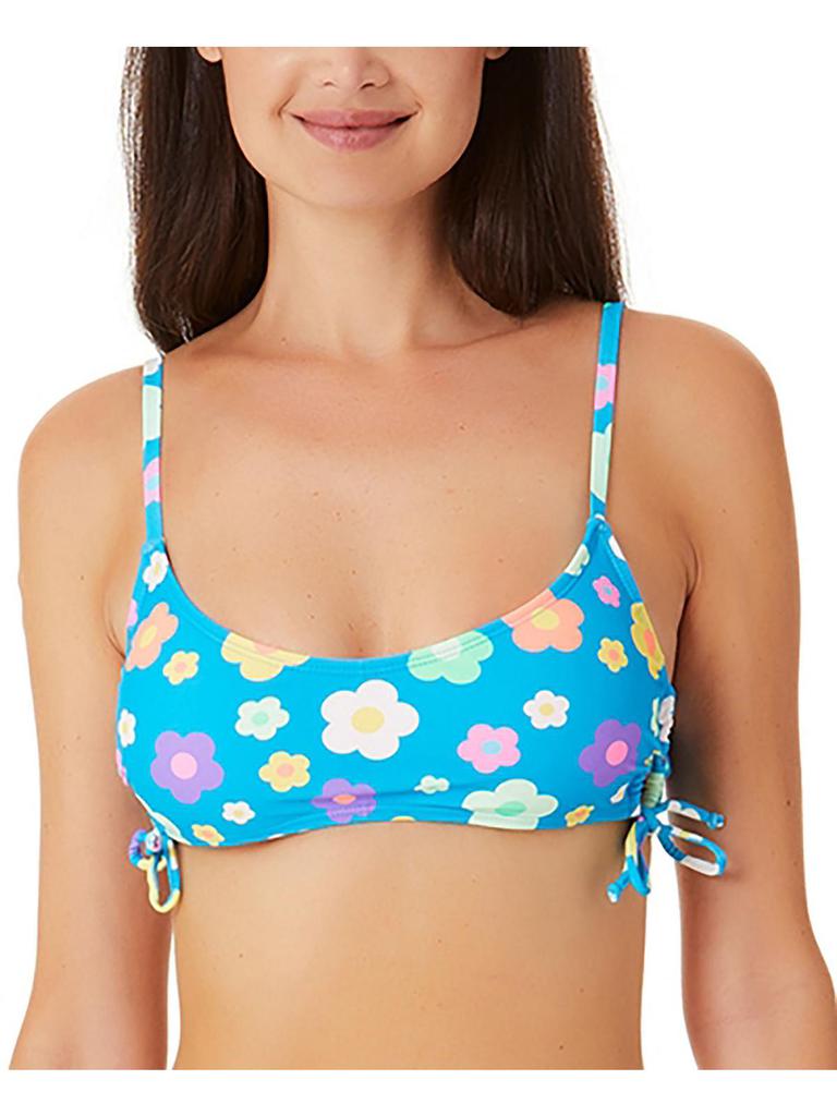 California Waves Womens Floral Bikini Bikini Swim top