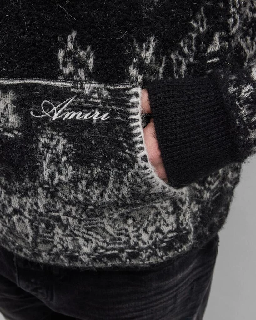 AMIRI Men's Bandana Knit Hoodie 8