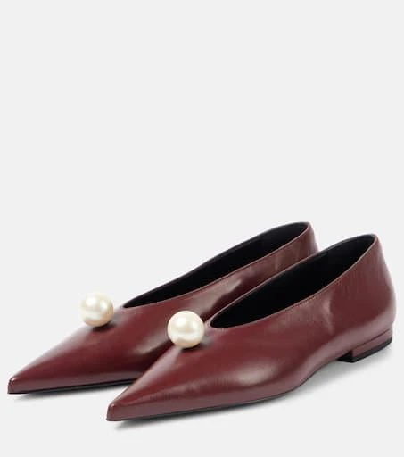 Magda Butrym Leather ballet flats 4