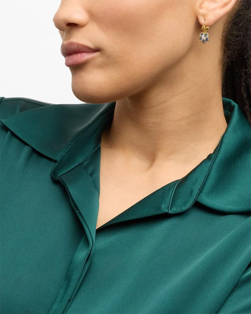 Paul Morelli 18K Yellow Gold Diamond, Tsavorite and Sapphire Wild Child Earrings 5