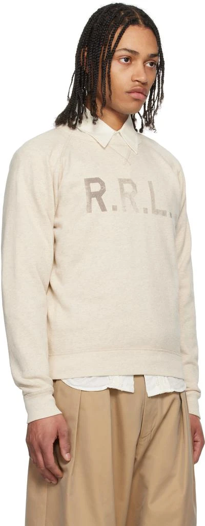 RRL Green Garment-Dyed Waffle-Knit Henley 2