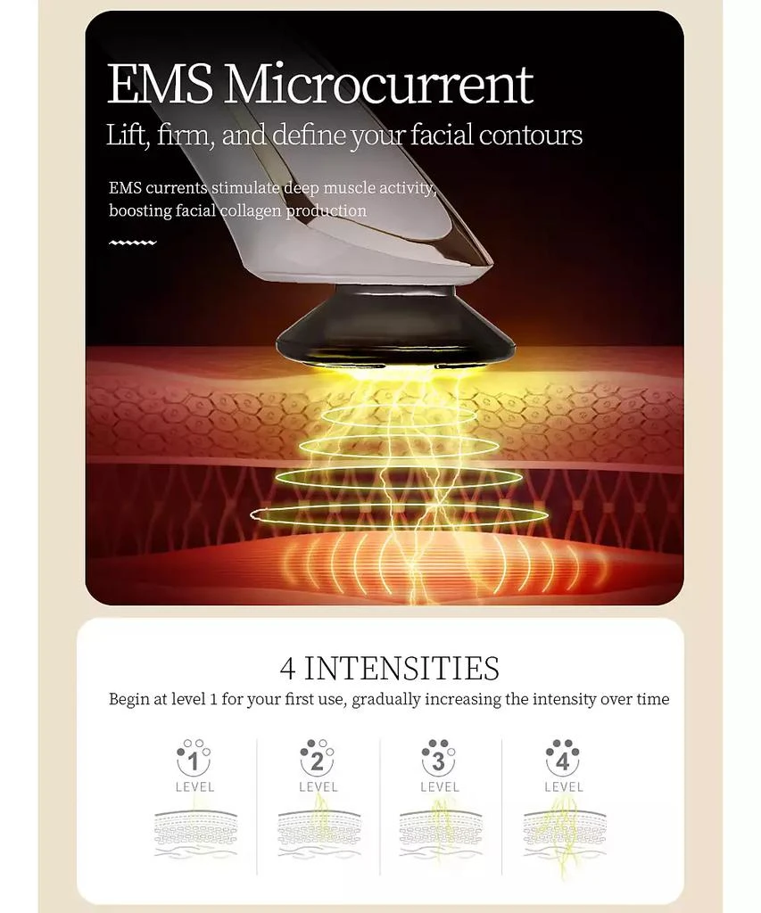 Prospera RF 5 In 1 EMS Micro Current LED Light Beauty Device 6