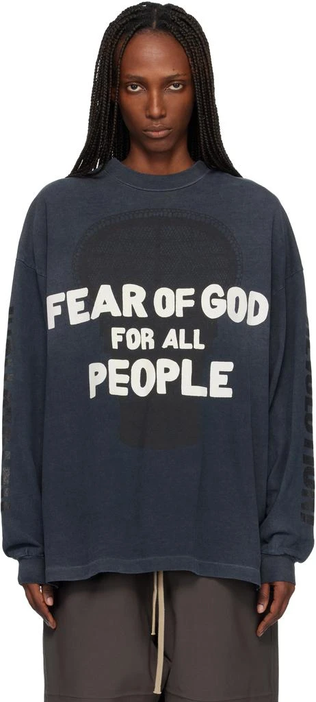 Fear of god Black Relaxed LS 'Future' T-shirt