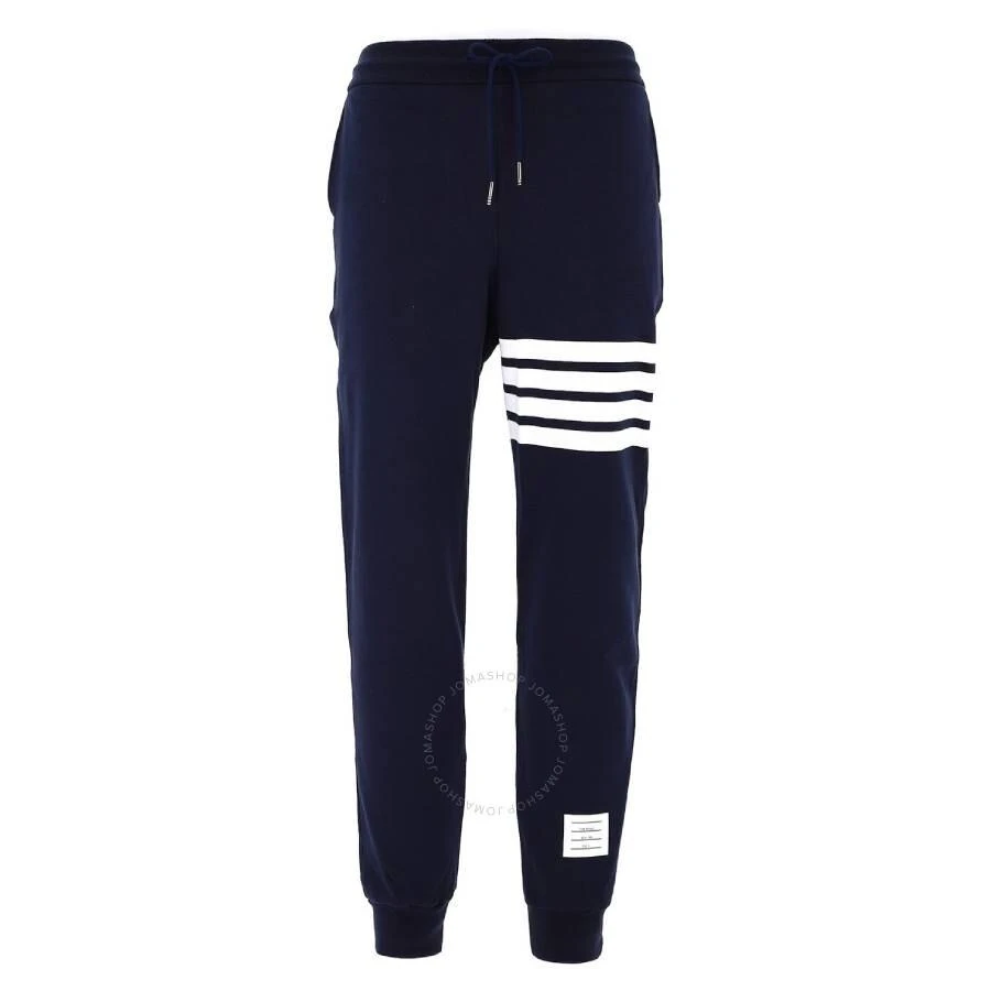 Thom Browne Navy 4-Bar Loopback Sweatpants 1