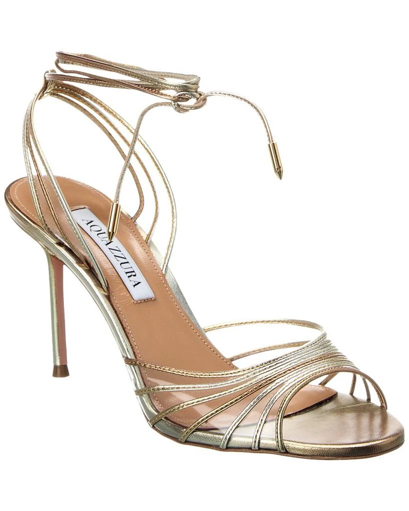 Aquazzura Aquazzura Call Me 85 Vinyl & Leather Sandal 1