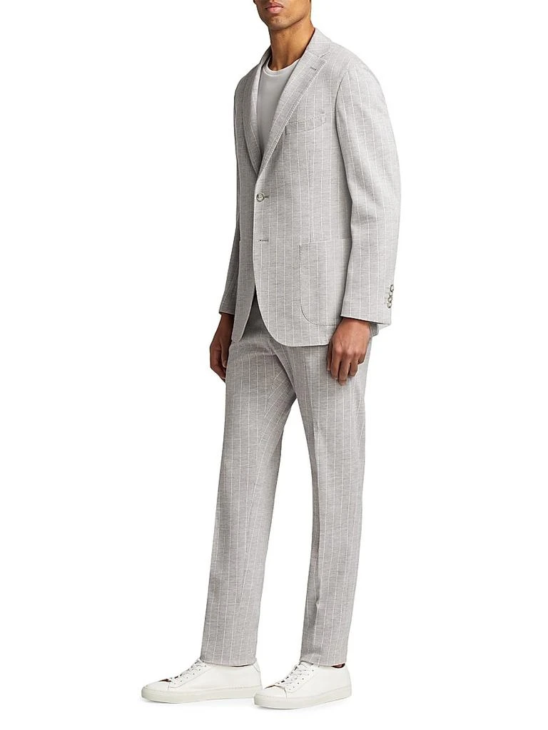 Saks Fifth Avenue COLLECTION Pinstriped Wool-Cotton Suit 3