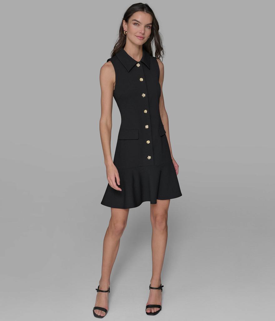 Karl Lagerfeld Paris SLEEVELESS COLLARED DRESS