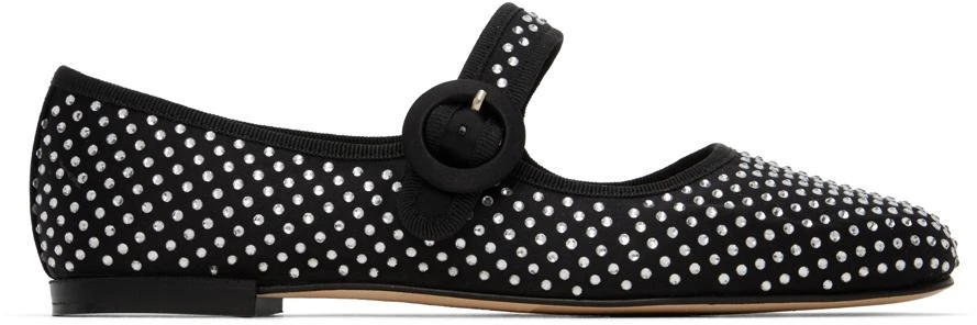 Repetto Black Georgia Square-Toe Mary Jane Ballerina Flats 1