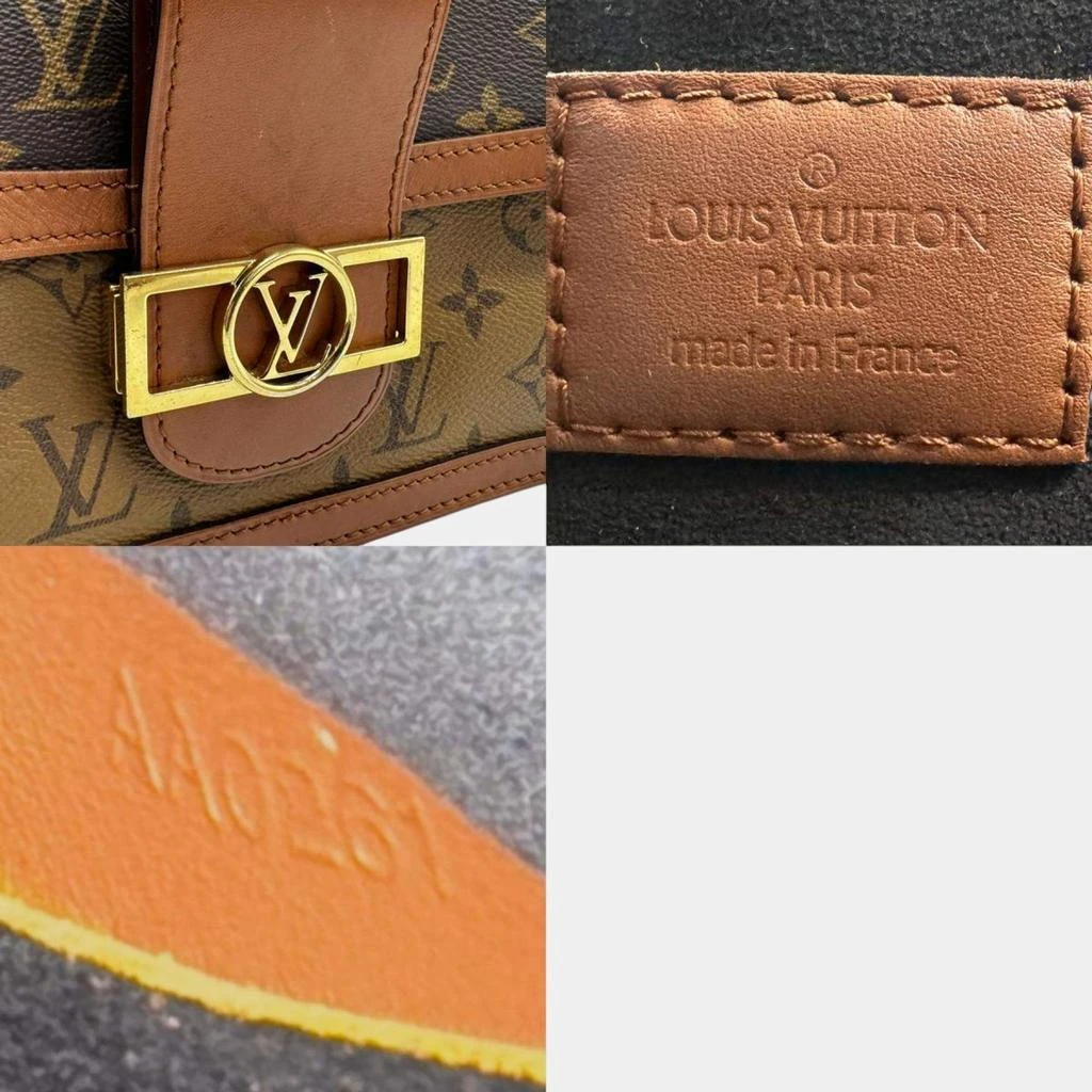 Louis Vuitton Louis Vuitton Brown Monogram Reverse Canvas Dauphine MM Shoulder Bag 5