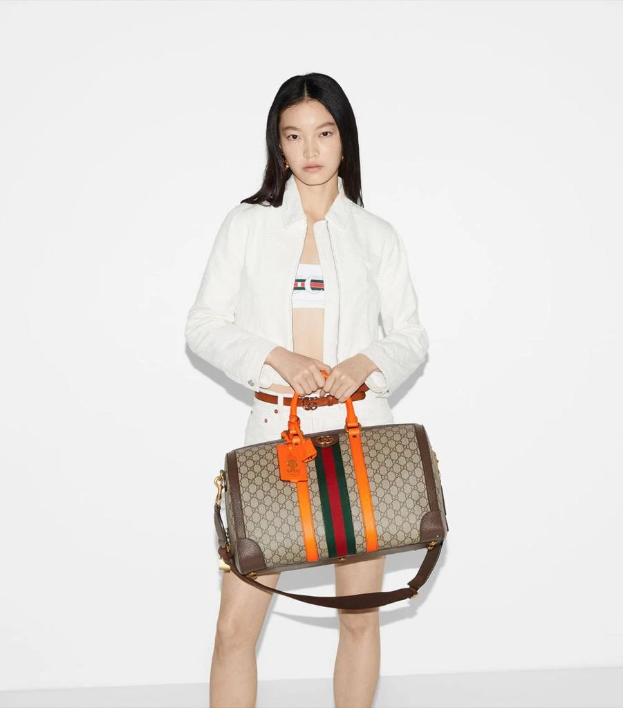Gucci Medium GG Supreme Savoy Duffle Bag 4