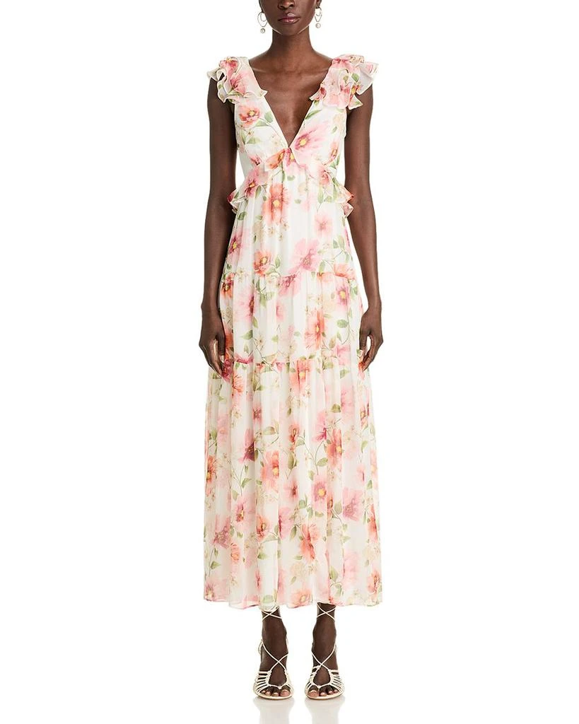 AQUA Ruffle Maxi Dress - Exclusive 7