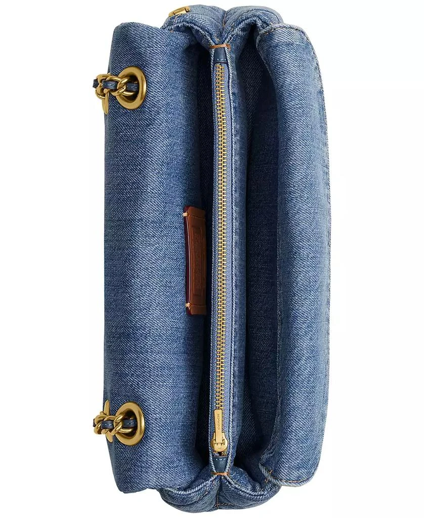Coach Small Tabby Denim Shoulder Bag 26 with Quilting 7