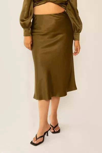 Whimsy and Row Whimsy + Row Donna Tencel Midi Skirt 3