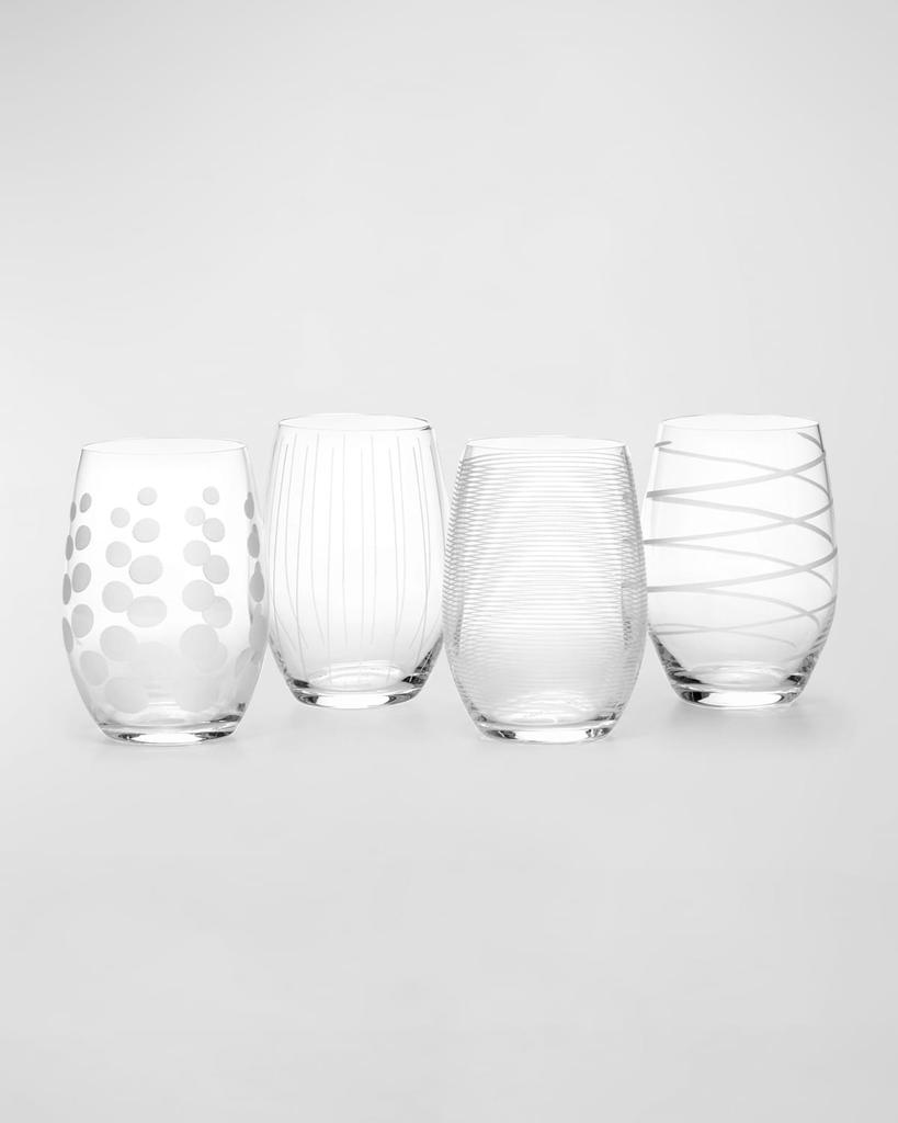 Mikasa Cheers Stemless Wine Glasses, Set of 4