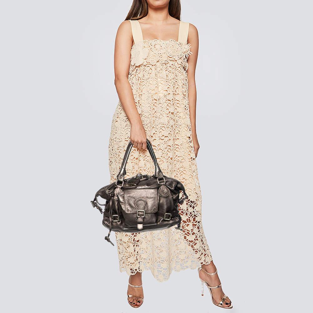 Chloe Chloe Metallic Brown Leather Paddington Satchel