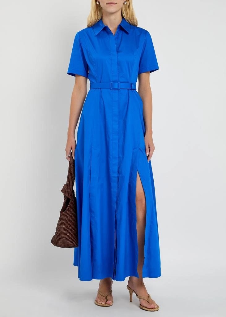 Evi Grintela Nicole belted cotton-poplin maxi dress 4