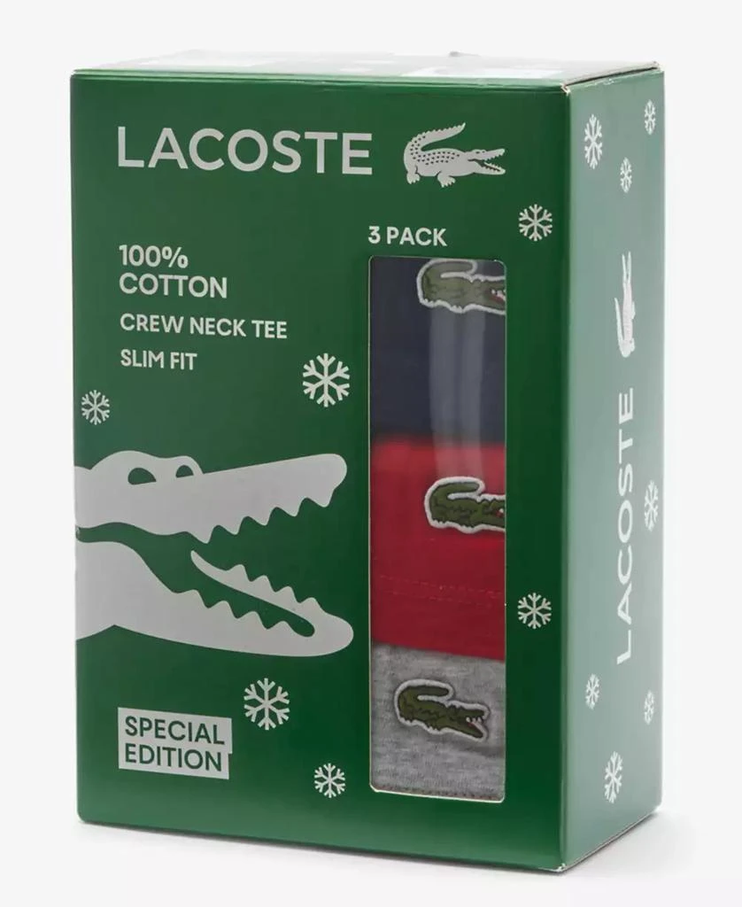 Lacoste Men's 3-Pack Gift Set Slim Fit Crewneck T-Shirts 5