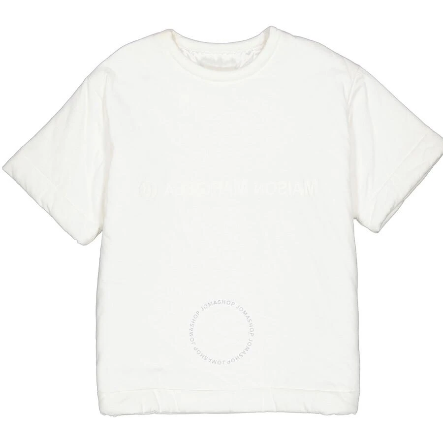 Mm6 Maison Margiela MM6 Ladies White Logo Padded T-shirt 1